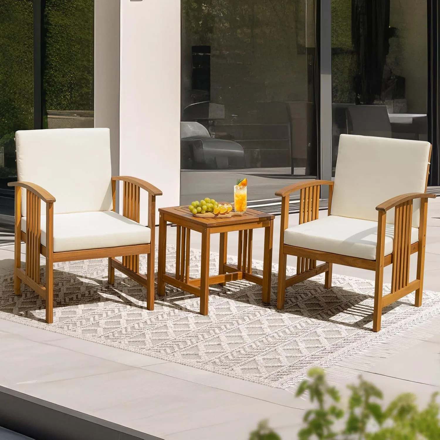 Outdoor Patio Furniture Set, All Weather Wicker Rattan Sectional Sofa Conversation Set