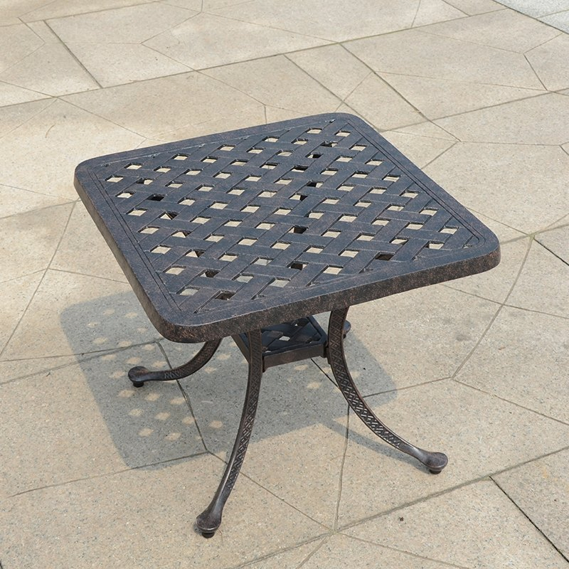 Cast Aluminum Patio Furniture Outdoor Garden Furniture Rosie Coffee Table Side Table