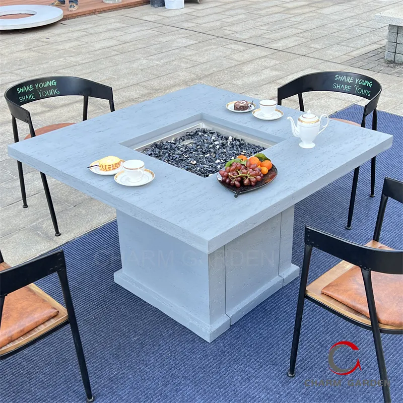 Fire Pit Dining Table View 3