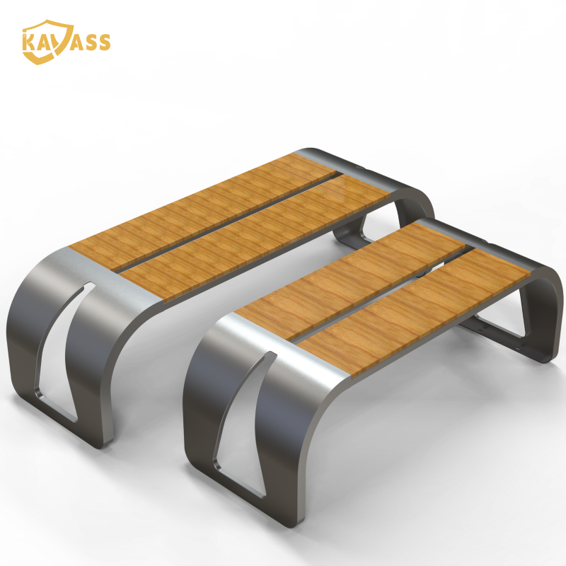 Kavass Elegant Anti-Rust Garden Furniture Bench for School and Park Use