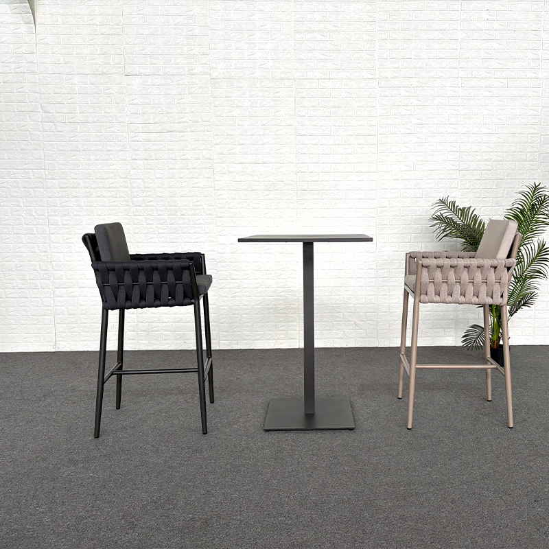 High End Luxury Garden Restaurant Bar Chair Outdoor Bar Stools
