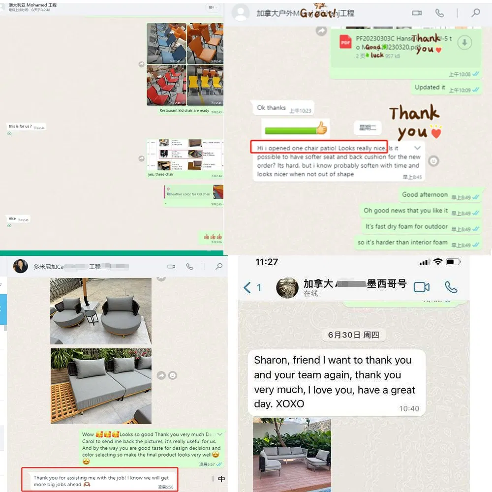 Hot Sale Natural Rattan Wicker Rope Teak Villa Backyard Home and Garden Sofas Outdoor Seating Sofa Set Furniture Outdoor Garden