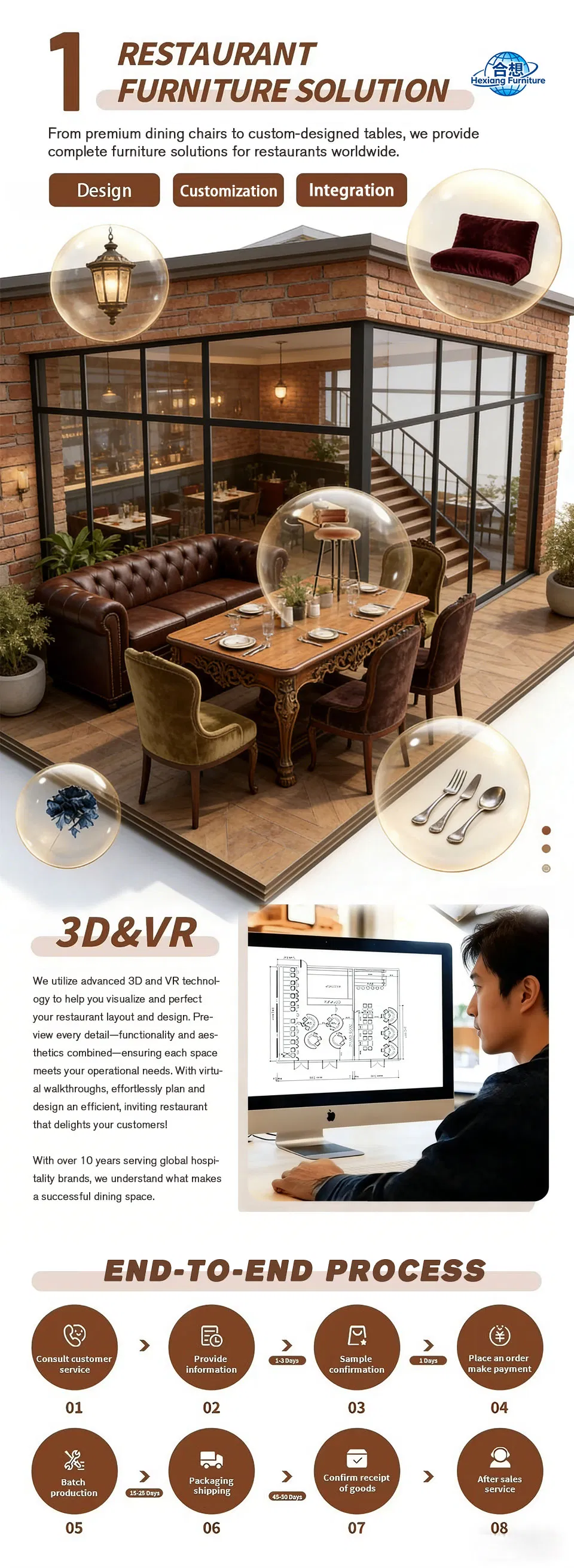 Luxury Outdoor Restaurant Furniture Set