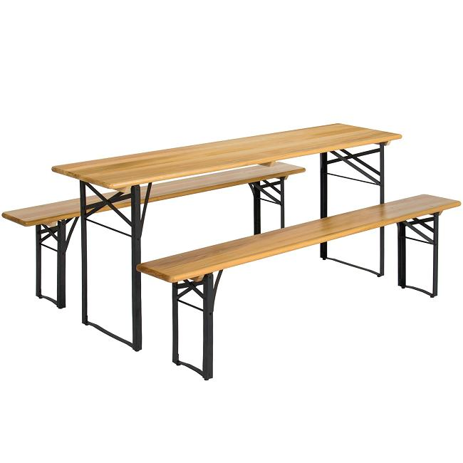 180cm China Outdoor Picnic Bistro Folding Wooden Beer Table Set
