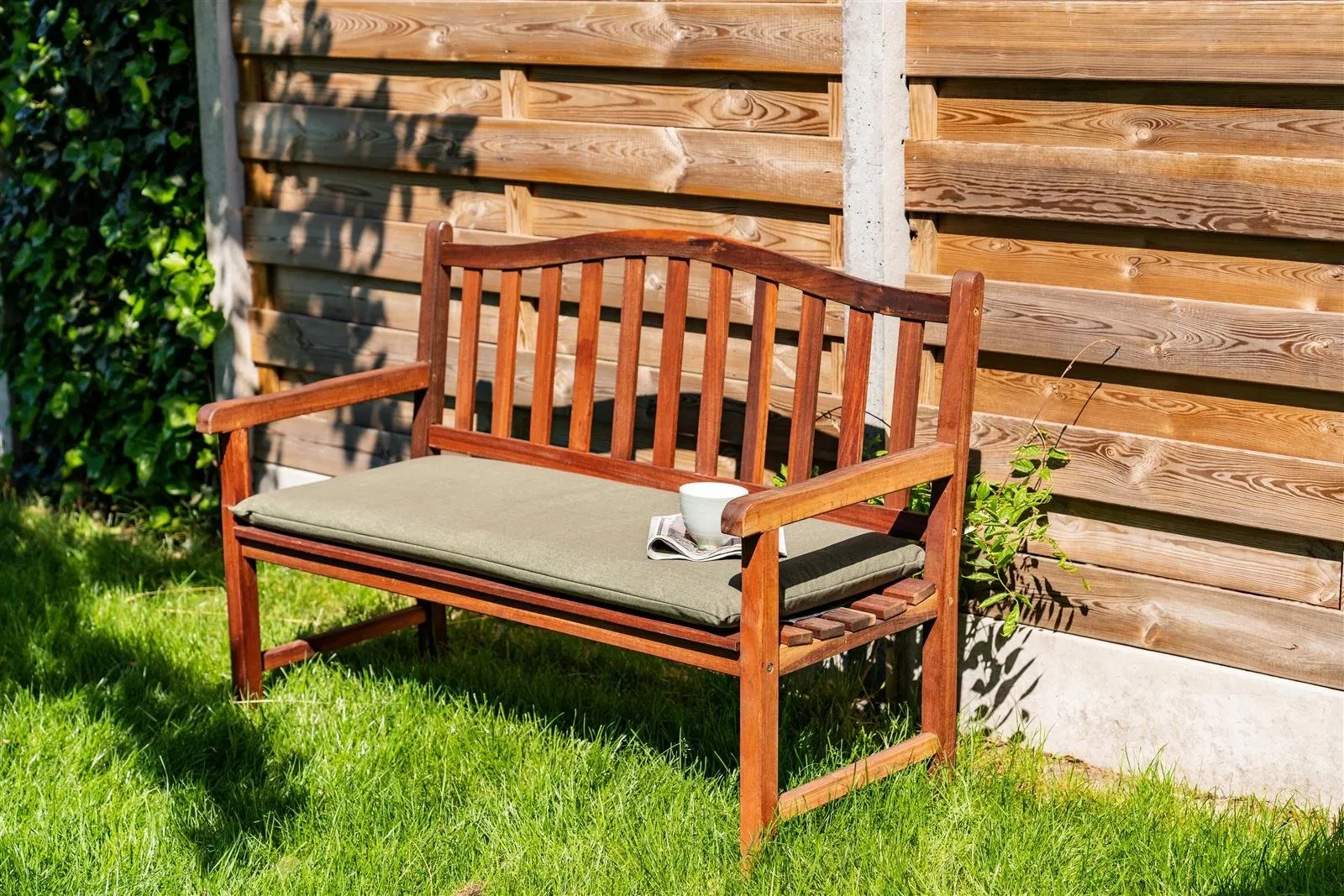 Premium Hardwood Outdoor Bench for Garden and Patio Use