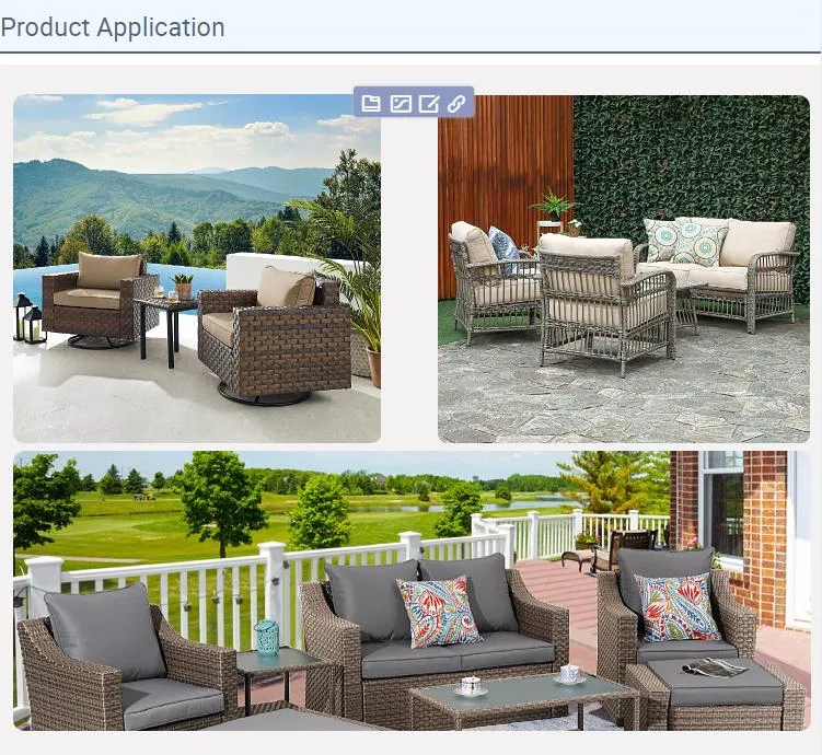 High Quality PE Rattan Sofa