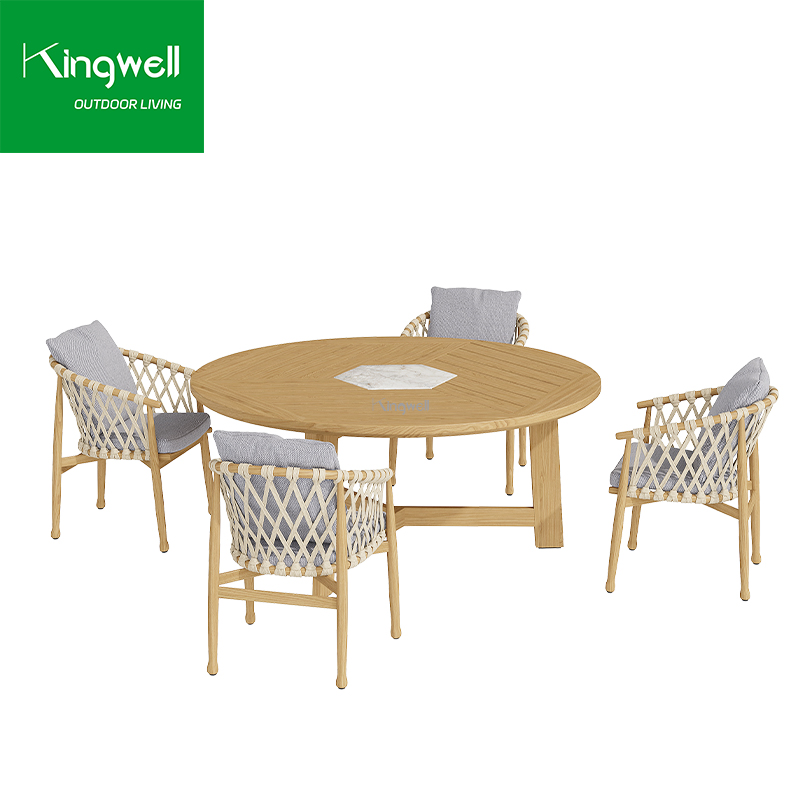 Kingwell Customized Luxury Patio Dining Set Outdoor Chairs and Table Sets