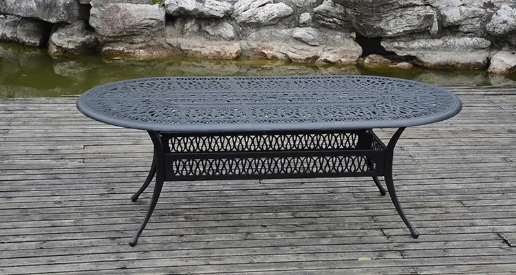 Cast Aluminum Patio Dining Table