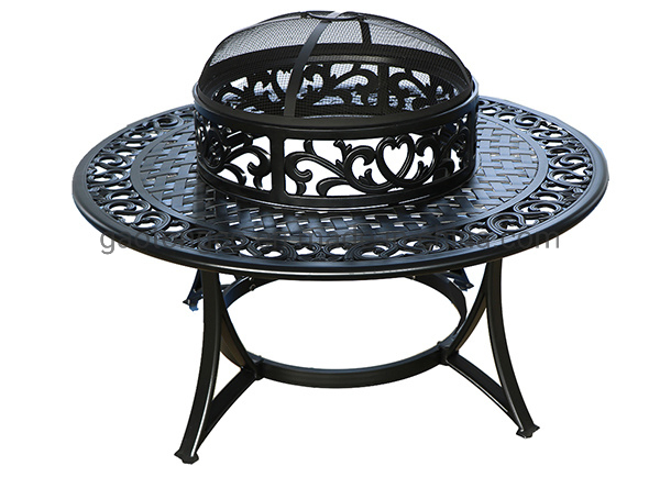 Cast Aluminum Garden BBQ Table Patio Grill Table Set BBQ Table
