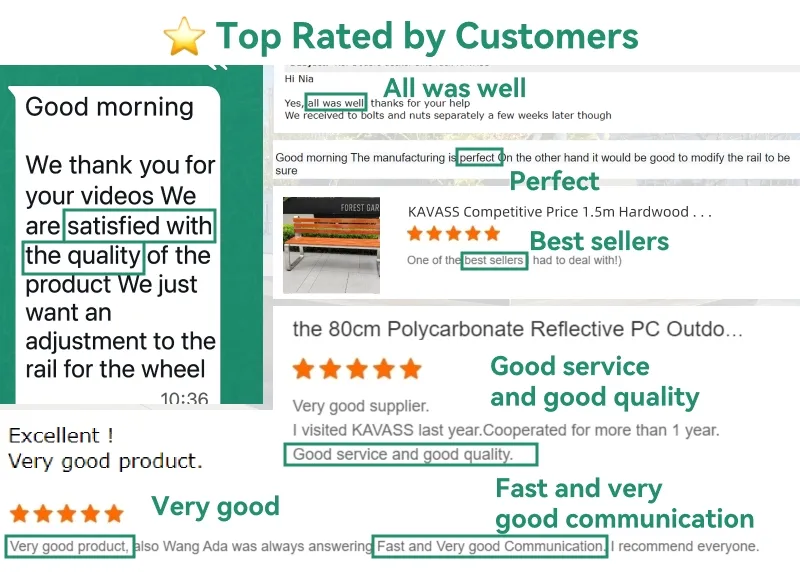 Elegant Anti-Rust Garden Furniture Bench