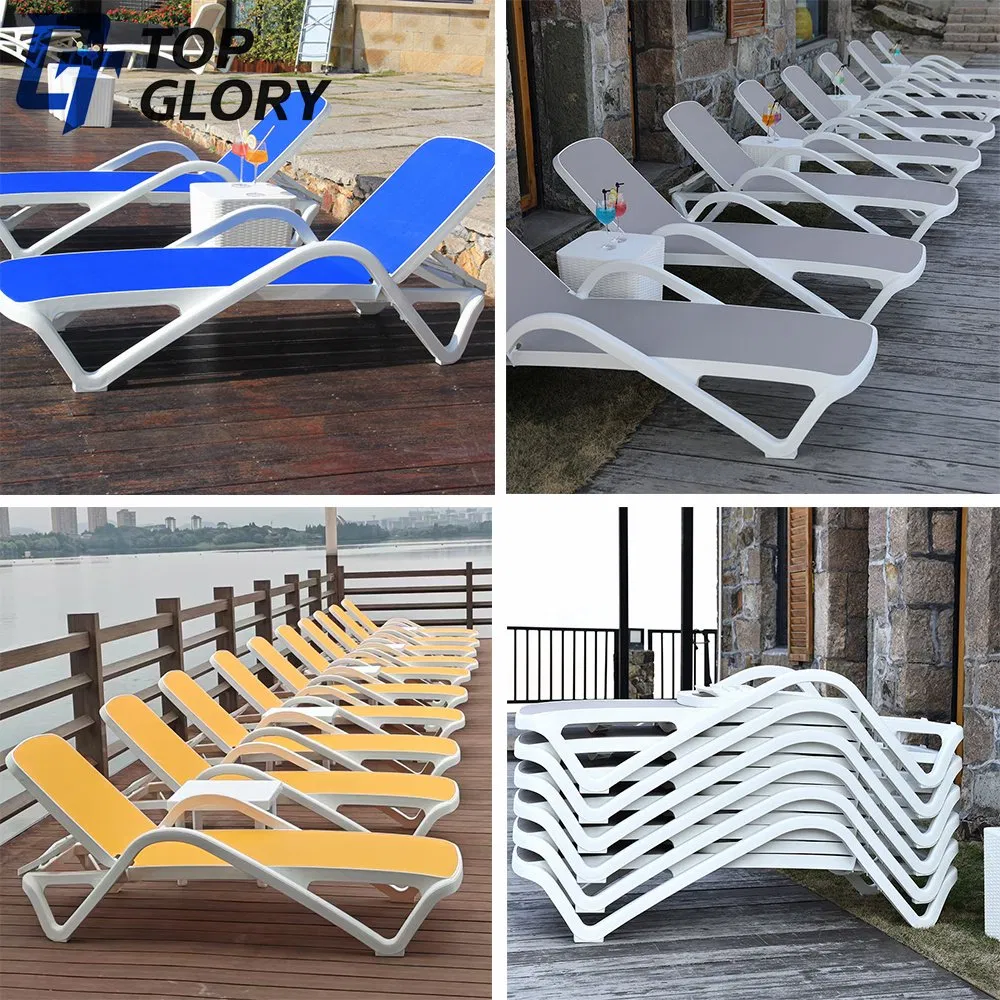 Tg Factory Price Chaise Lounge Chair Luxury Outdoor Furniture Waterproof Swimming Pool Bed Sun Loungers