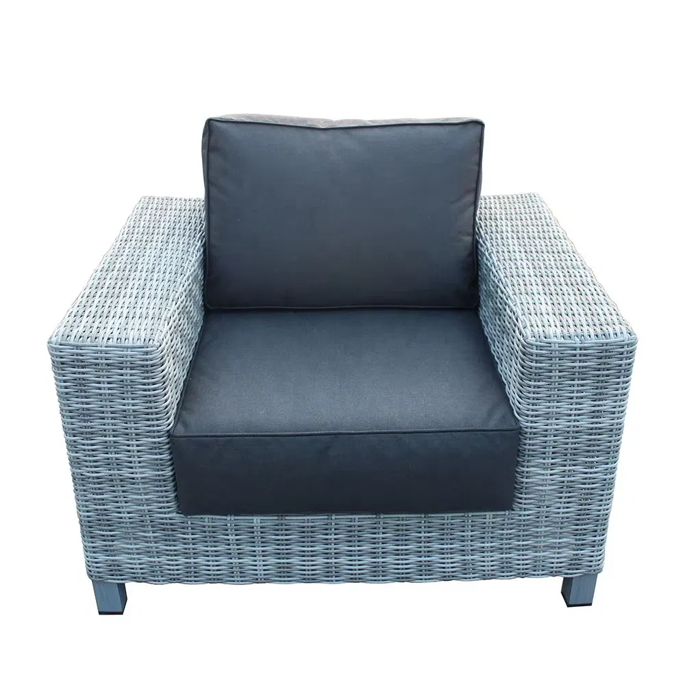 Modern Style 3 PCS Outdoor Rattan Sofa Set Garden Cane Wicker Furniture for Patio Backyard Set of 3