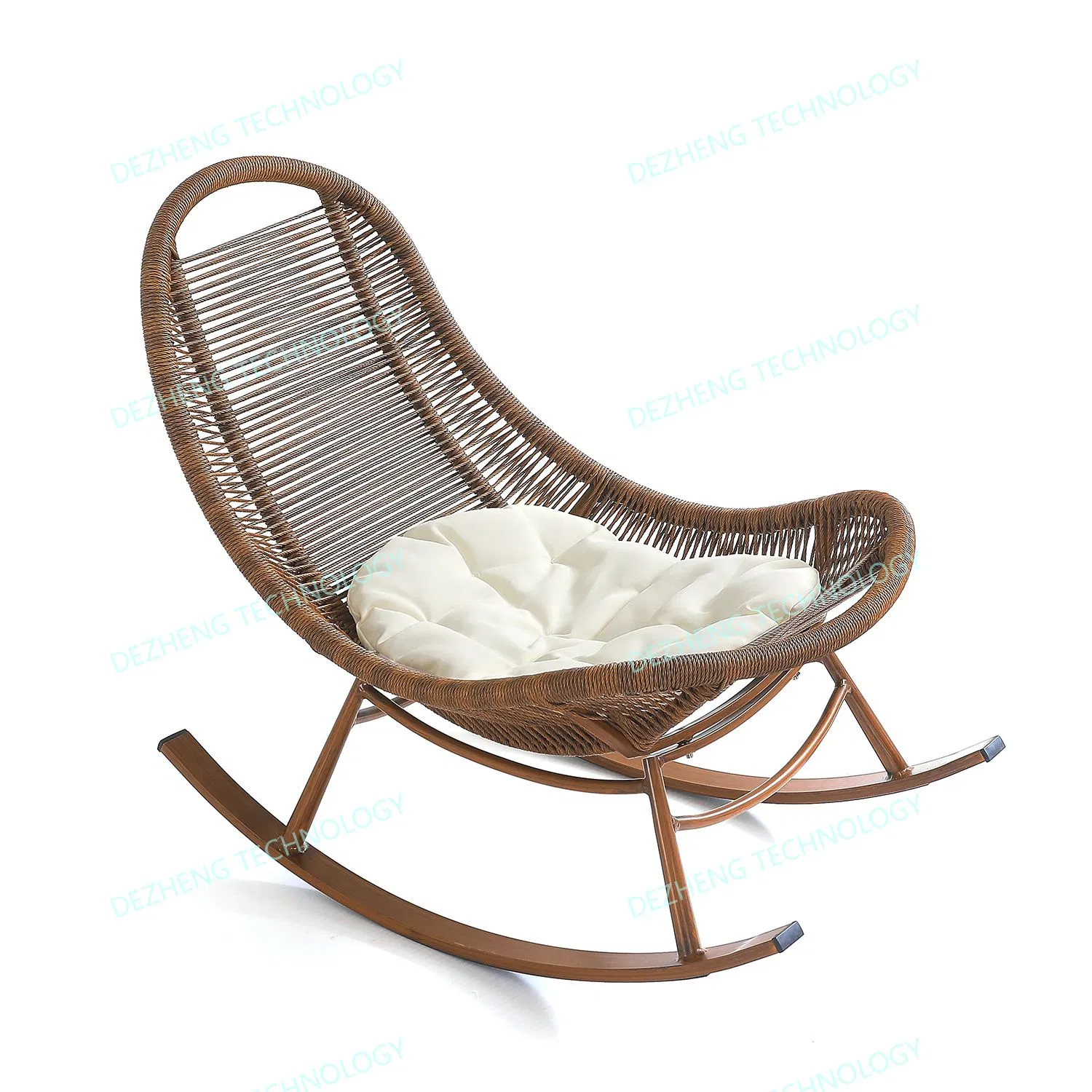 Factory Direct Outdoor Garden Aluminum Rattan Weaven Leisure Patio Chaise Lounge