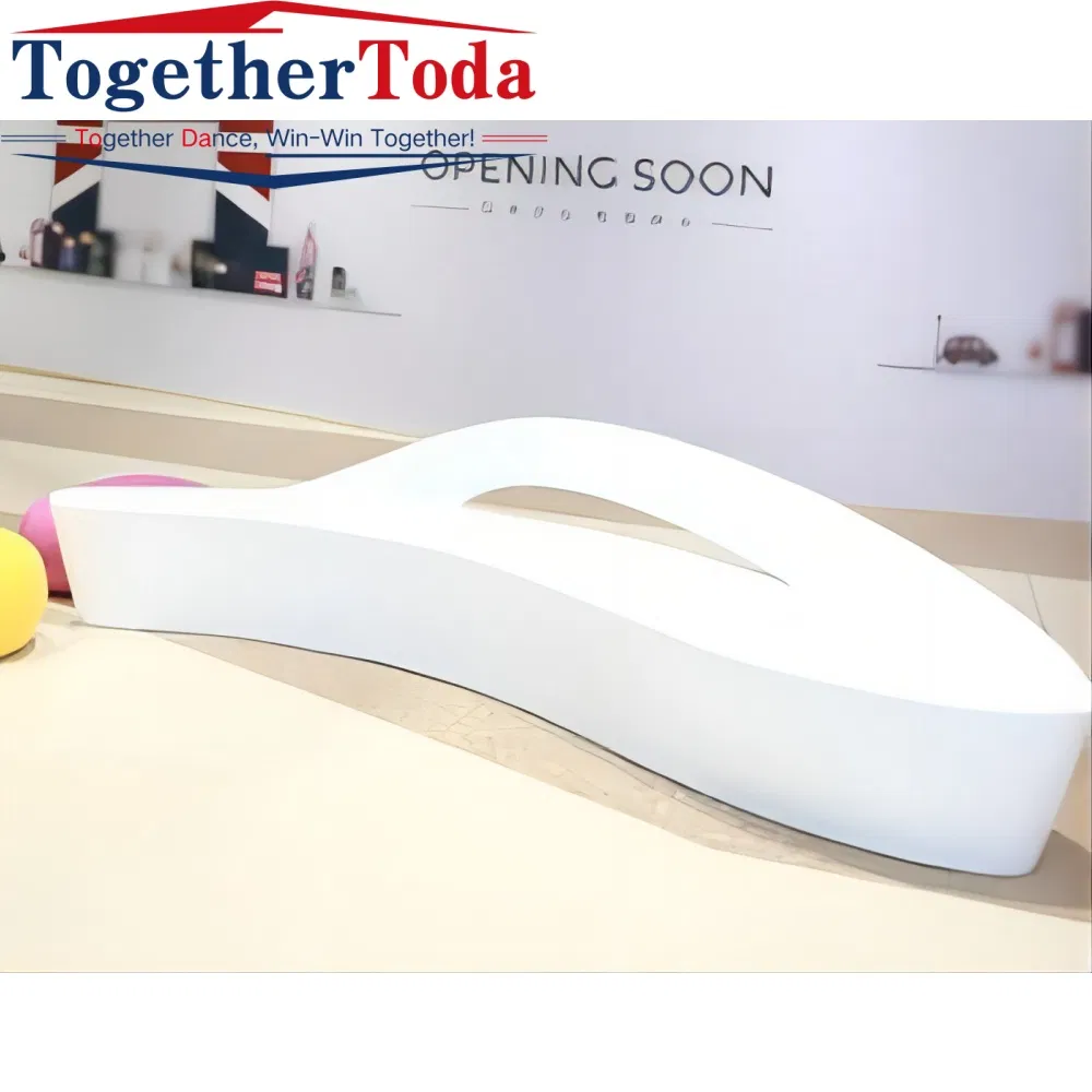 Luxury Furniture Unique Waiting Chair Dolphin Chair Fiberglass Bench for Shopping Mall Garden