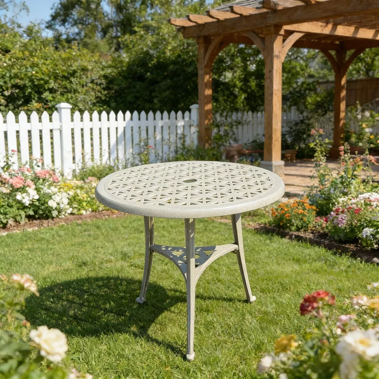 Cast Aluminum Patio Furniture Outdoor Garden Furniture 26"Padova Bistro Table
