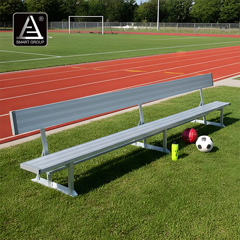 Hot Sale Outdoor Furniture Aluminum Bench Seat Park Street Exterior Bench Chair Seats Garden Patio Waiting Bench for School Mall