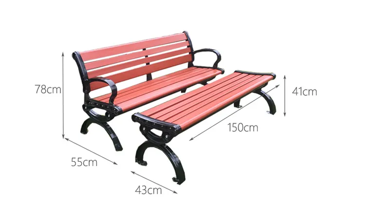 WPC Garden Bench Detail