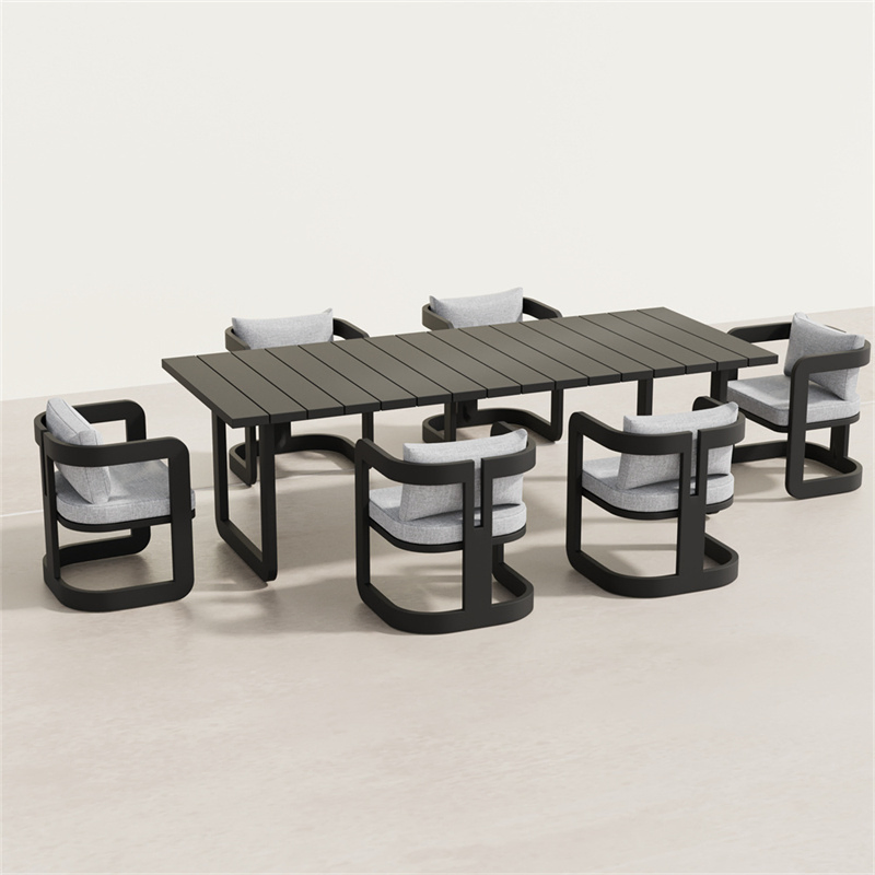 Modern Aluminum Outdoor Dining Set for Stylish Patios Furniture