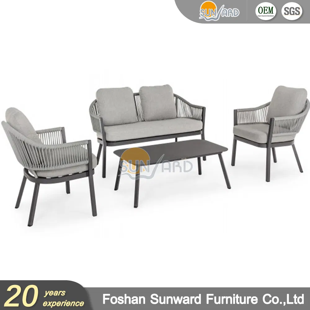 Garden Furnitures Outdoor Lounge Set Sectional Rattan Corner Sofa