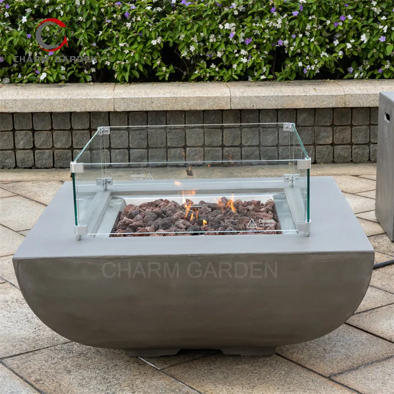 Outdoor Fire Pit Table View 2