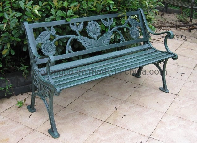 Rustproof Outdoor Garden Bench Cast Aluminum Park Bench