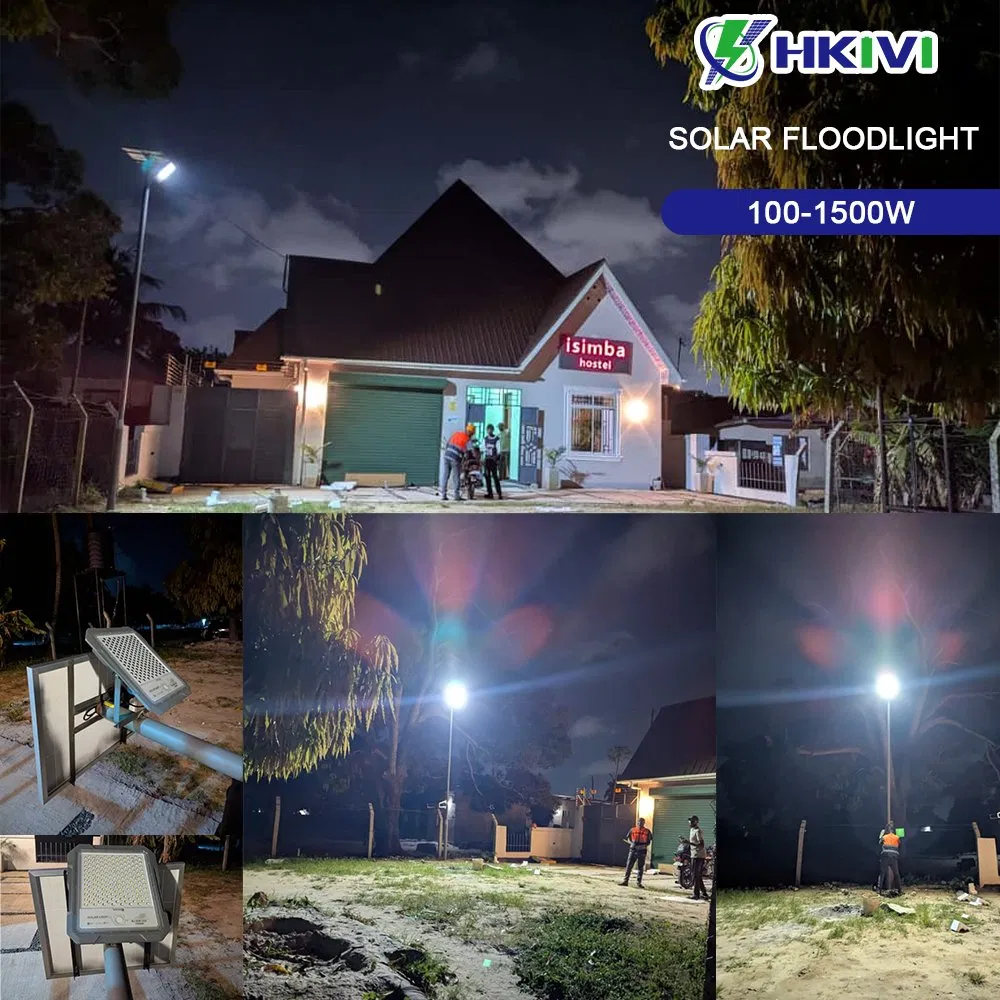 Solar LED Floodlight Monitoring Flood Light with Camera HD