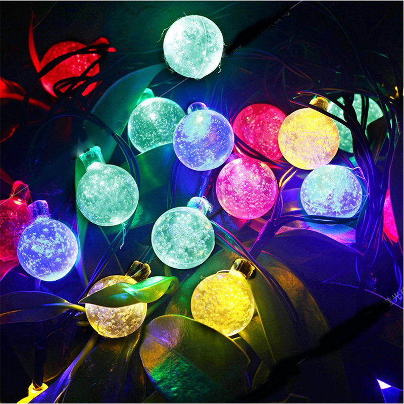 Solar Waterproof Christmas Lights, Fairy String Lights for Outdoor Party