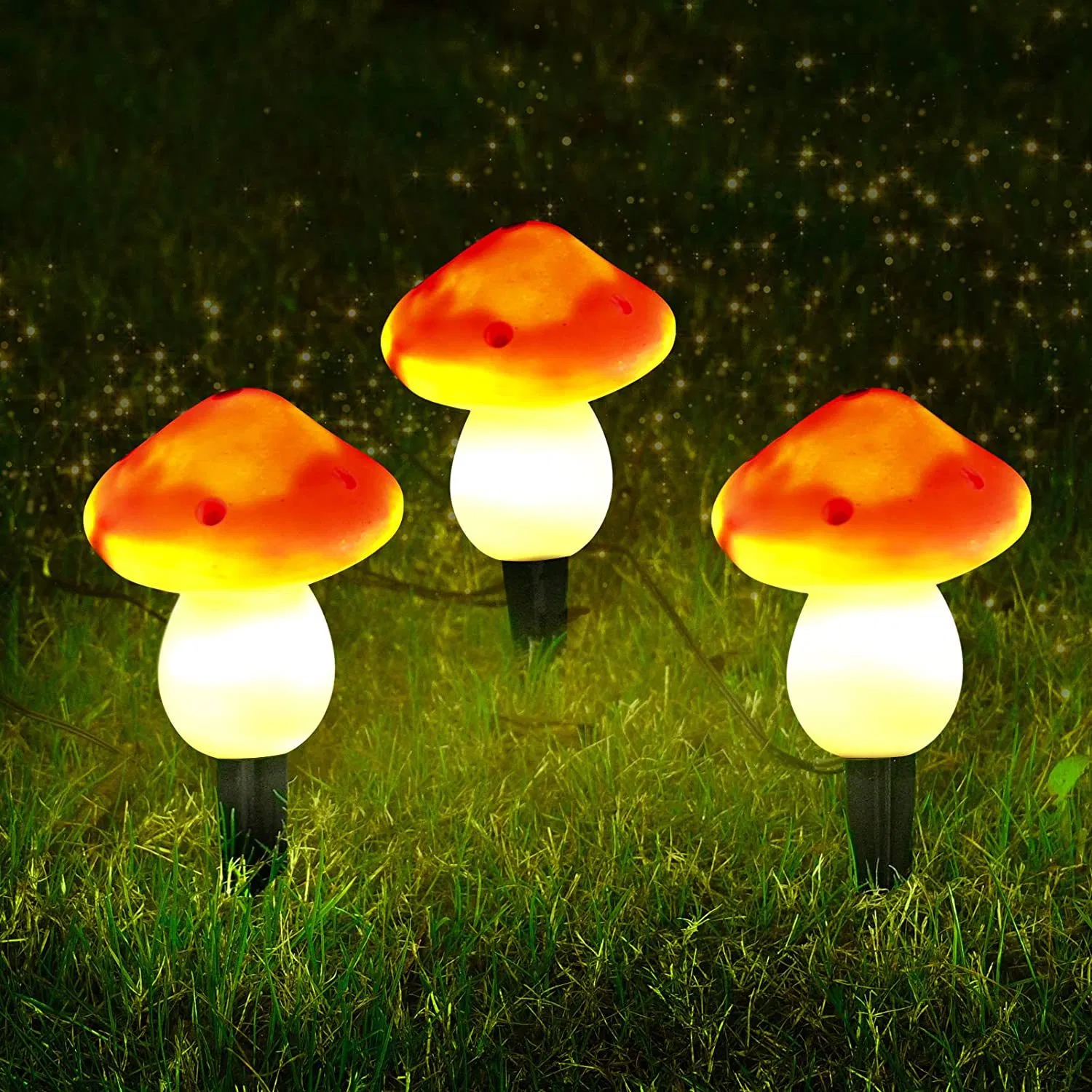 LED Outdoor Waterproof Solar Mushroom Decorative Garden Lawn Light