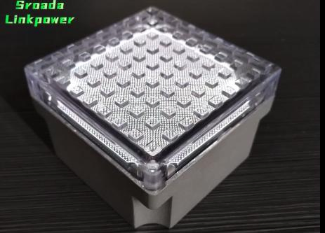 Aluminum Square LED Solar Gate Post Cap Light Outdoor Waterproof
