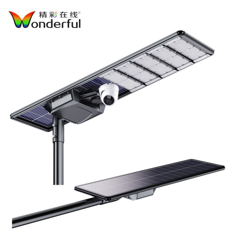 All in One Solar Street Light Timing Function 60-100W Energy-Saving for Parking Lot Industrial Area Sturdy &amp; Long-Lasting