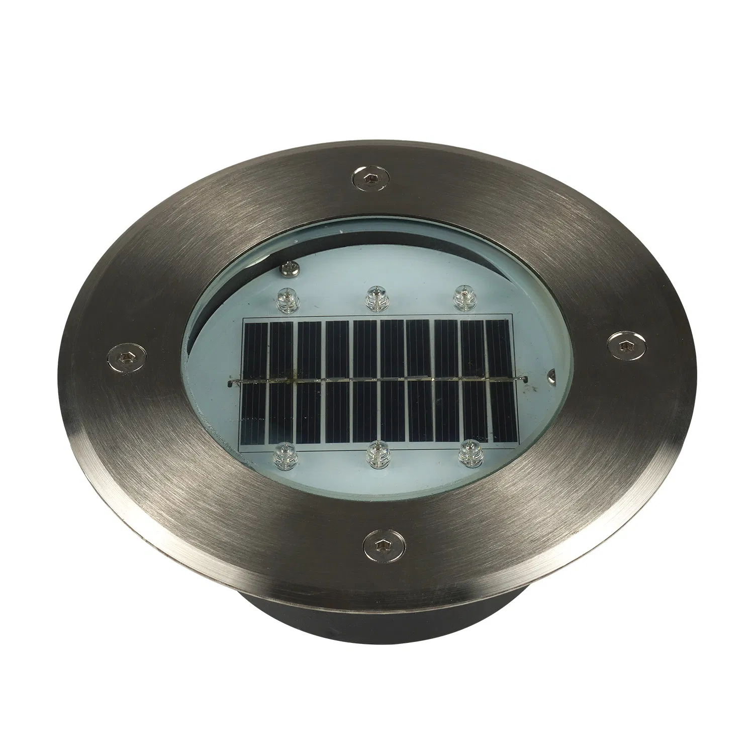 Wholesale Underground Disk Lights Waterproof Buried Stainless Steel Lawn Landscape Outdoor Garden Lights LED Solar Ground Light