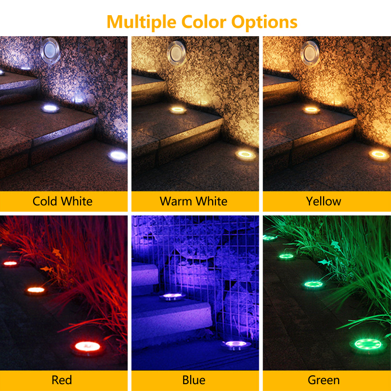 Waterproof Solar LED Boat Deck Lights Driveway Dock LED Light Solar Underground Light