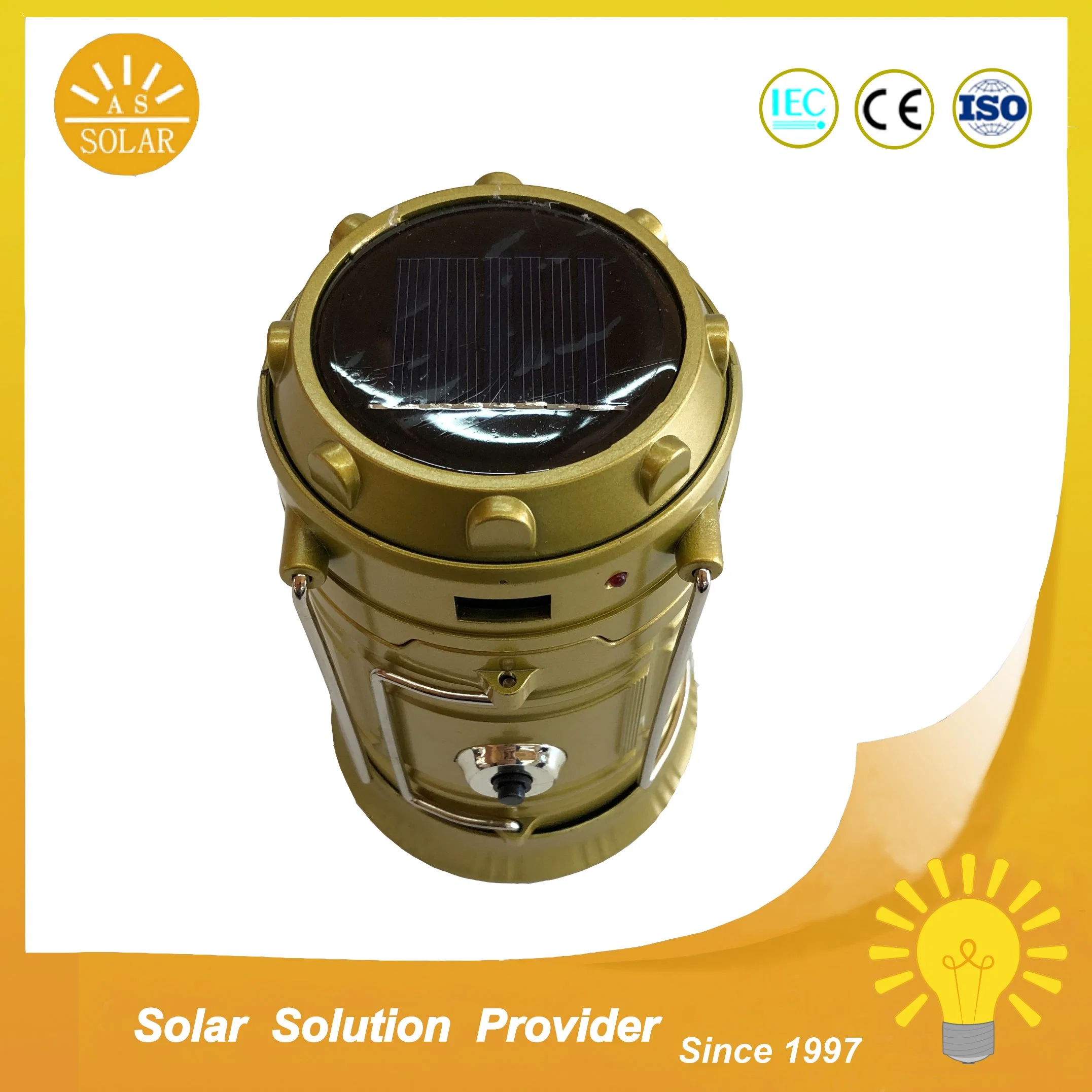 Portable Solar Camping Light Outdoor Rechargeable Solar LED Lantern