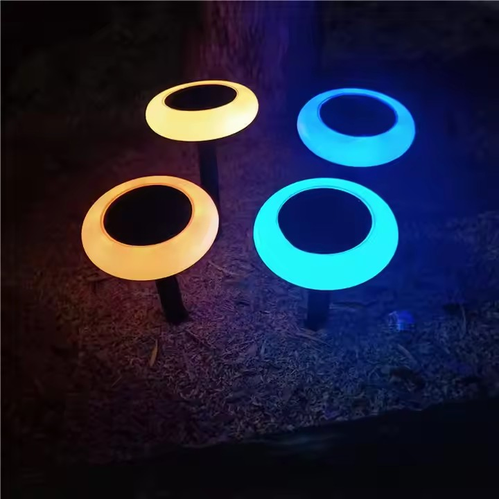 Solar Fairy Colorful Ground Outdoor Pathway Christmas Garden Landscape Lighting