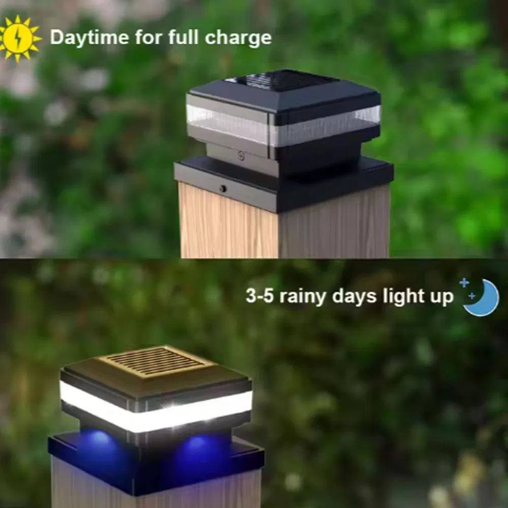 Solar Post Cap Lights Opulent Outdoor LED Garden Decorative Landscape Fence Column Areas Decorative Lights
