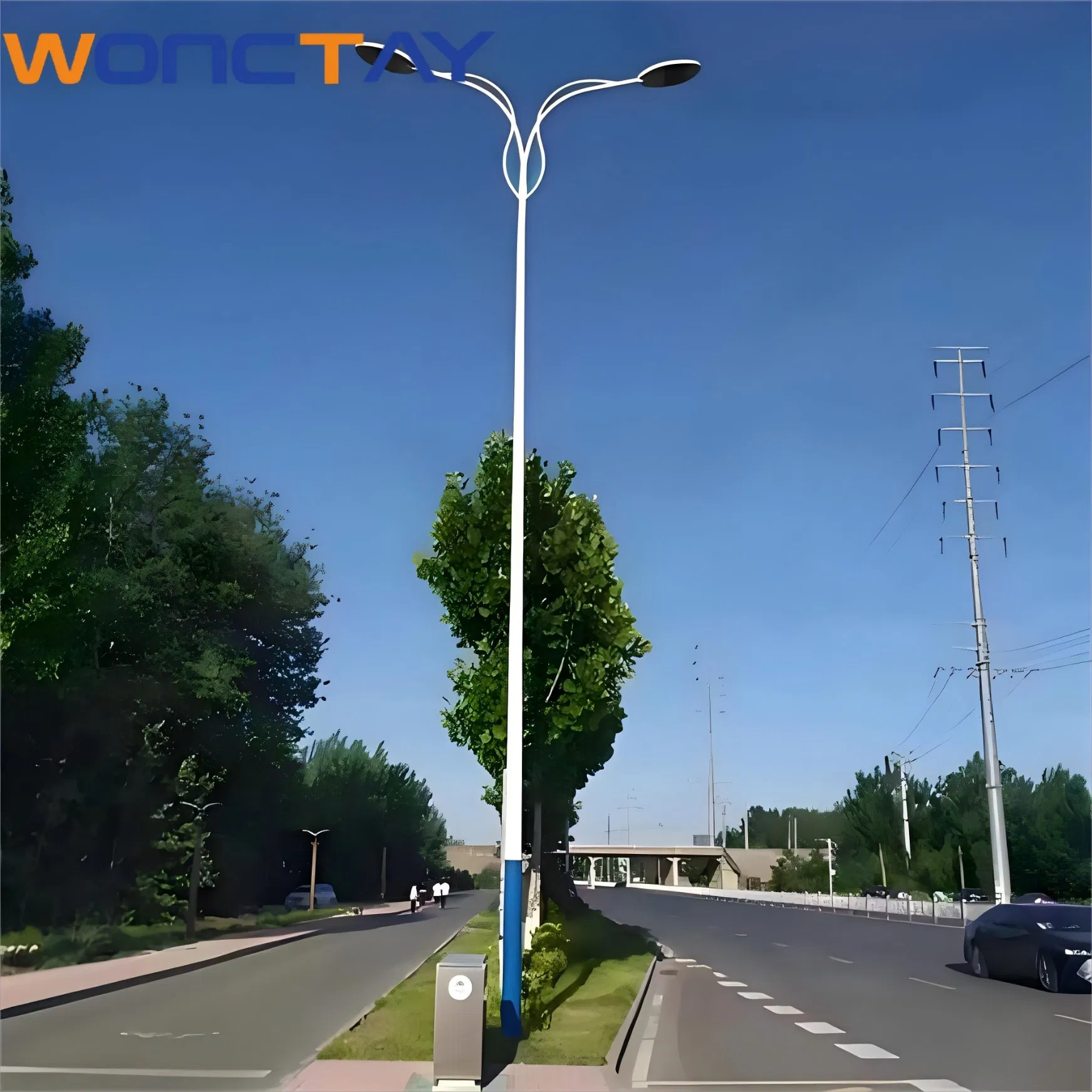 Wonctay Outdoor Lamp Garden Lighting LED Source 3-12m Garden Solar Post Light Solar Lamp Post