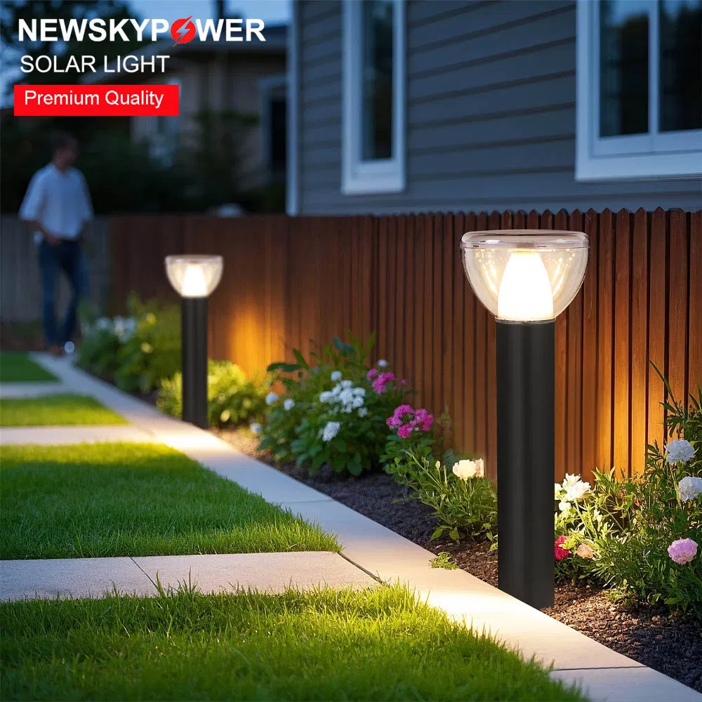 Wholesale Aluminum Dual CCT. Solar Bollard Light with PC Protective Cover