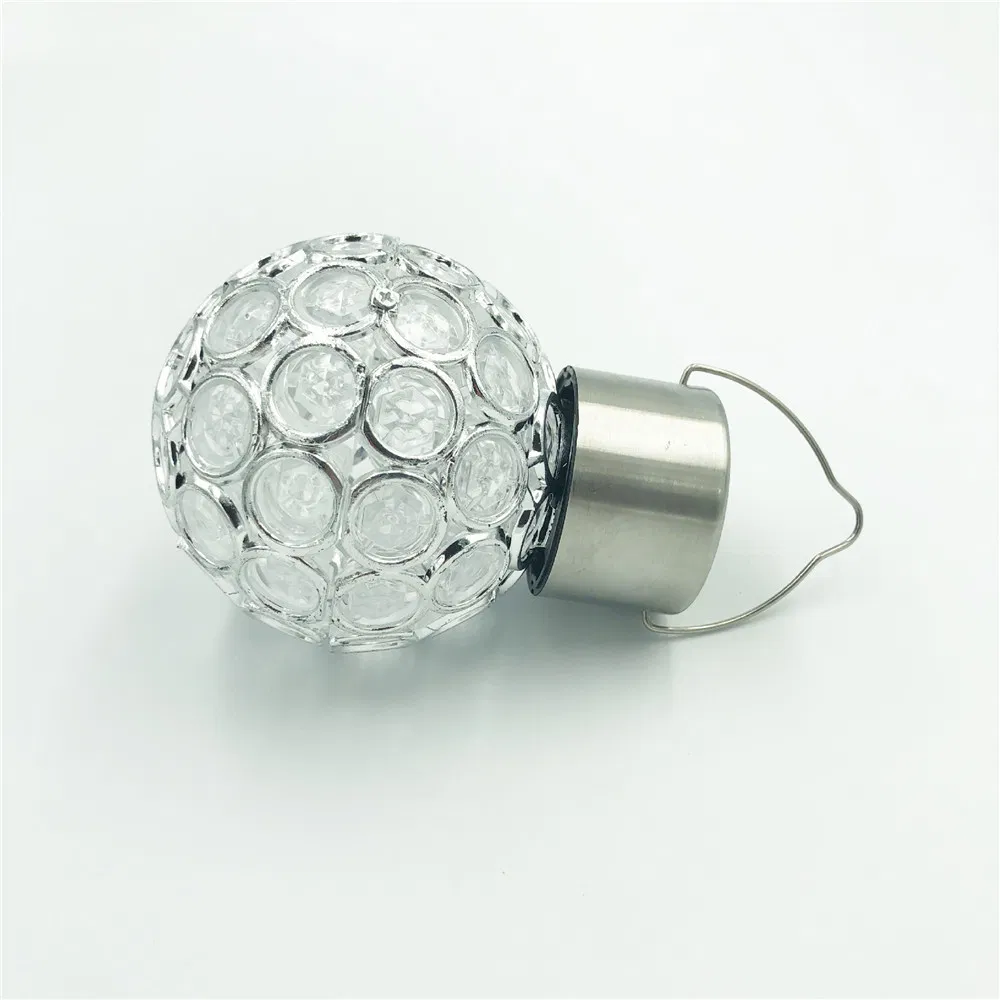 Garden LED Solar Hanging Lights Outdoor (3 pack) , Outdoor Hanging Decorative Globe Light Auto Color Changing LED Ball Lantern Landscape Lighting