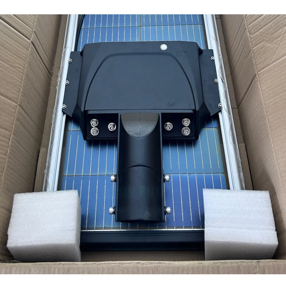 All in One Solar Street Light Timing Function 60-100W Energy-Saving for Parking Lot Industrial Area Sturdy &amp; Long-Lasting