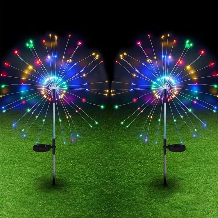 New Style Solar Powered Firework LED String Fairy Lamp 60LEDs Outdoor Garden Fence Patio Christmas Wedding Party Lights
