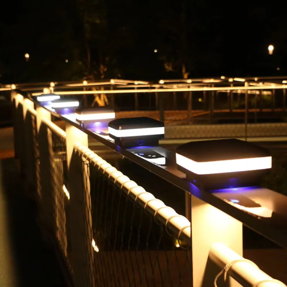 Solar Post Cap Lights Opulent Outdoor LED Garden Decorative Landscape Fence Column Areas Decorative Lights