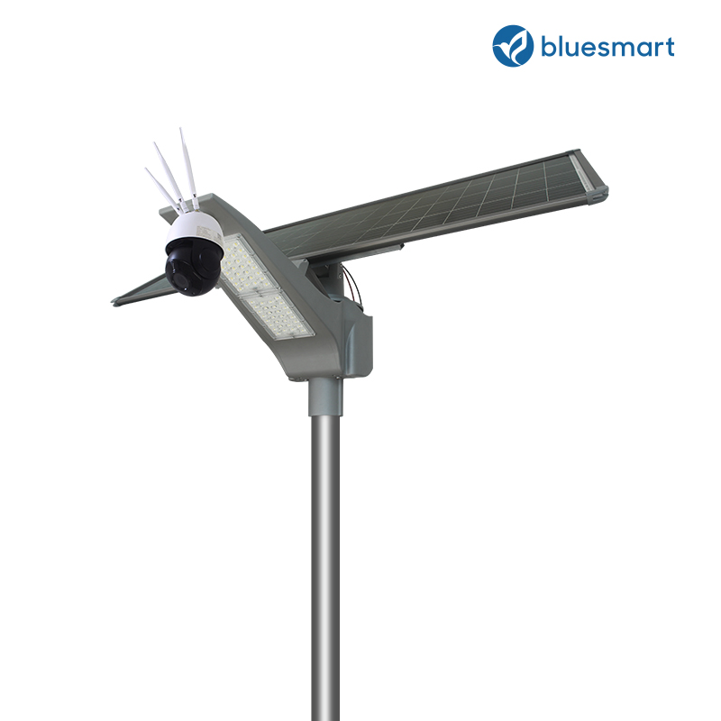 LED Street Light 30W 40W 50W 60W 80W 100W 120W All in One Security Solar Street Light Garden Light 5 Years Warranty with CCTV Camera