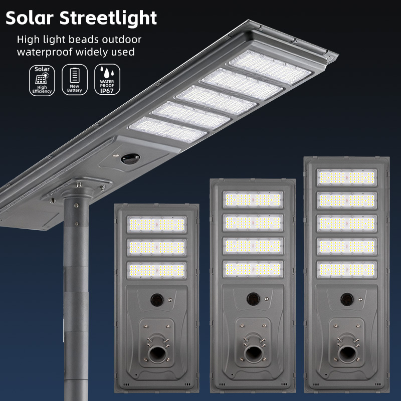 32700 Battery Integrated Power Panel Solar Street Light for Perimeter Fences