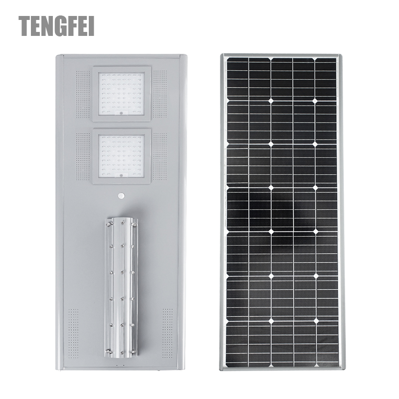 Residential Road Parking Lot Integrated LED Solar Panel Street Light IP65 Outdoor