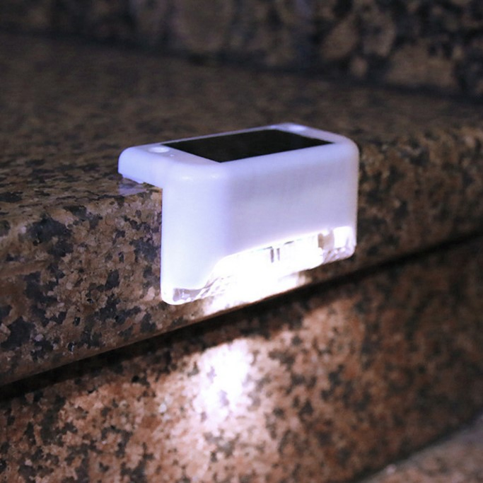 Waterproof Outdoor LED Solar Fence Lamp Stair Step Light