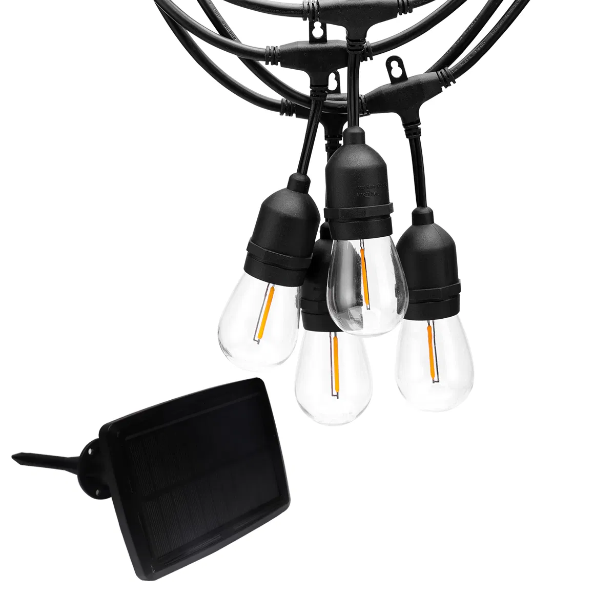 S14 Bulbs Waterproof Indoor Outdoor Decoration Solar LED String Lights