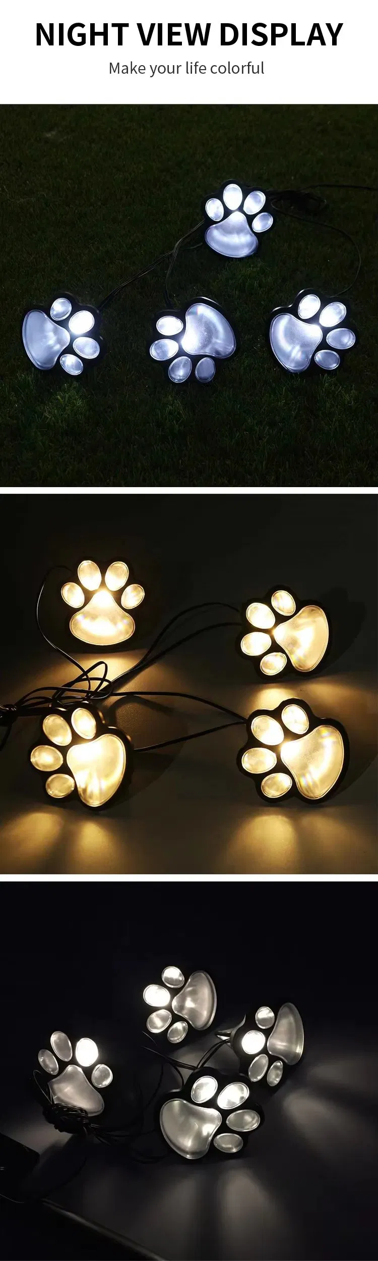 Solar Cat Paw Light