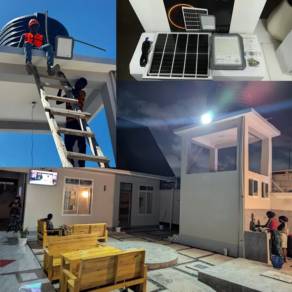 Solar LED Floodlight Monitoring Flood Light with Camera HD