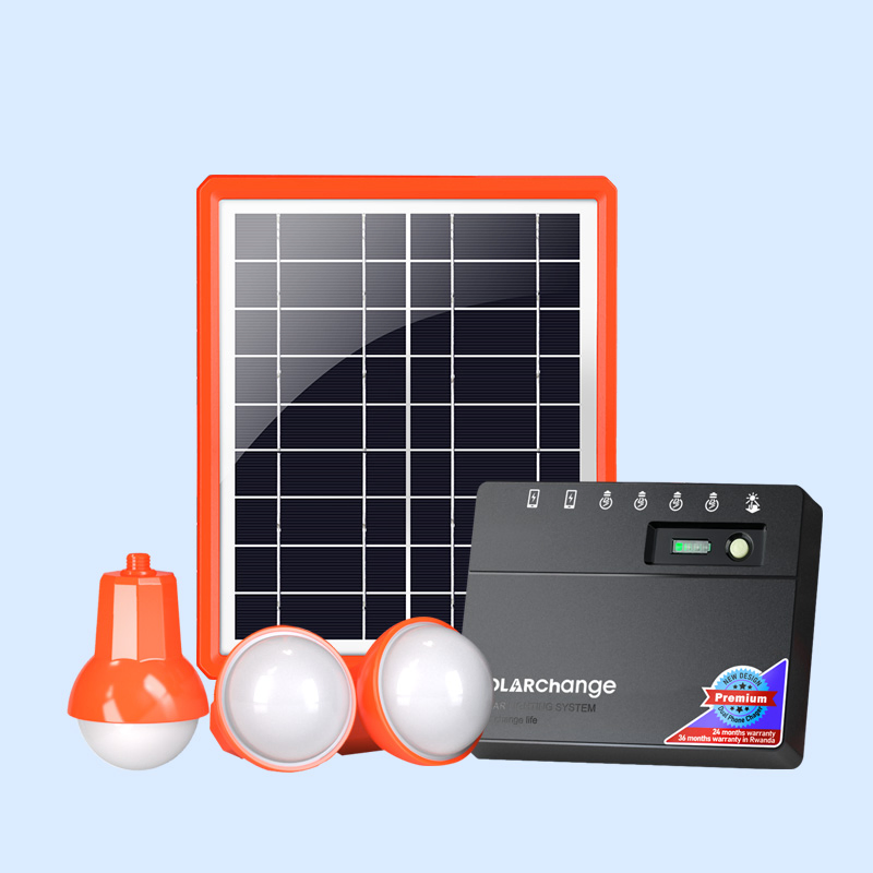Solarchange Lighting Africa Solar Lighting System 5W Solar Home Kit for Indoor and Outdoor Use