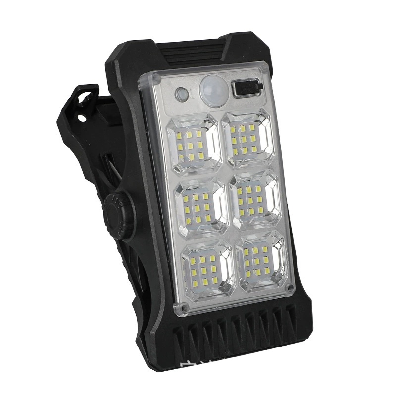 High Brightness 54 LEDs Outdoor Lighting Fence Mounted Solar Motion Sensor Wall Light with Clips